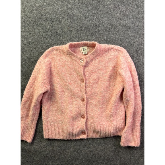 BDG Sweaters - BDG Cardigan Sweater Womens XS Pink Marled Wool Fuzzy Knit Button Front